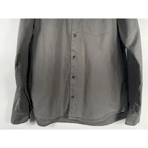 Mika Jaymes Men's Medium Gray Long Sleeve Button Down Shirt‎